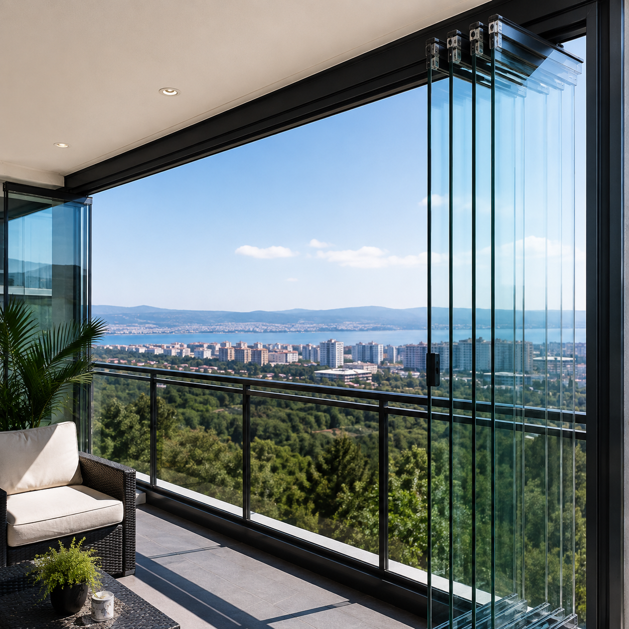 katlanır cam balkon