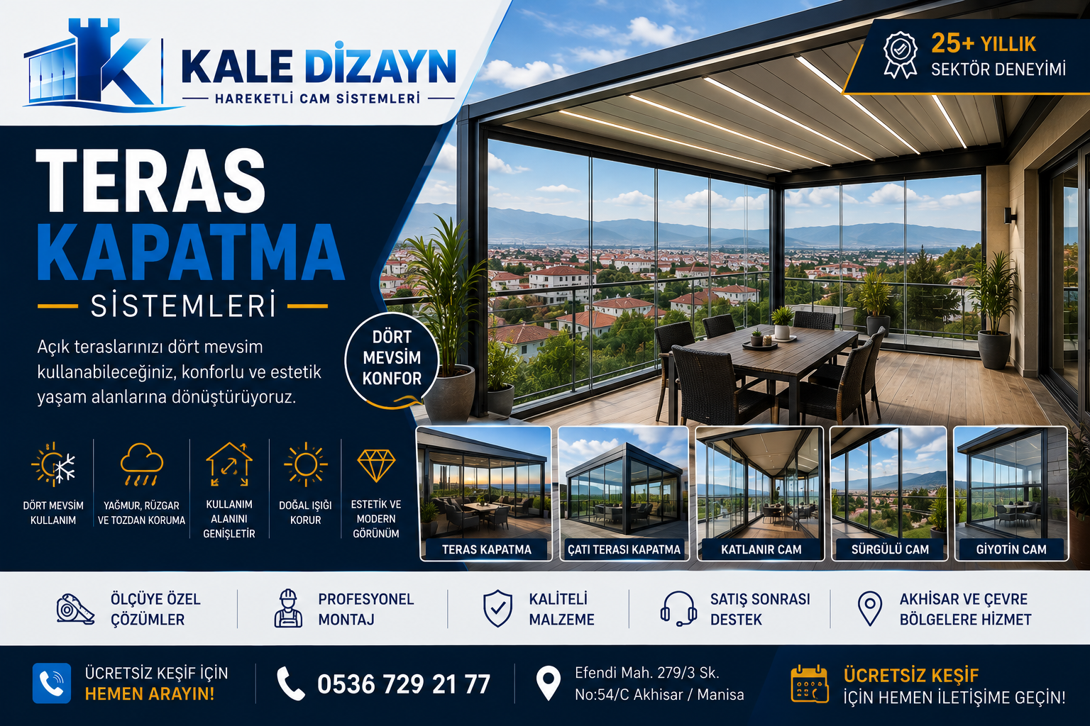 teras kapatma